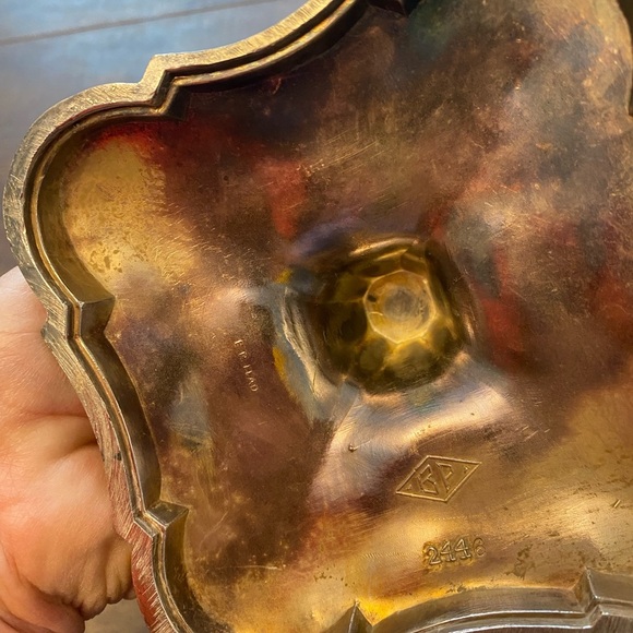 Silver plated BP Ornate Candle Holders - Picture 5 of 8